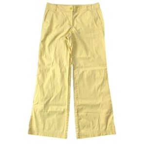 Ann Taylor Wide Leg Yellow Pant Size 8
